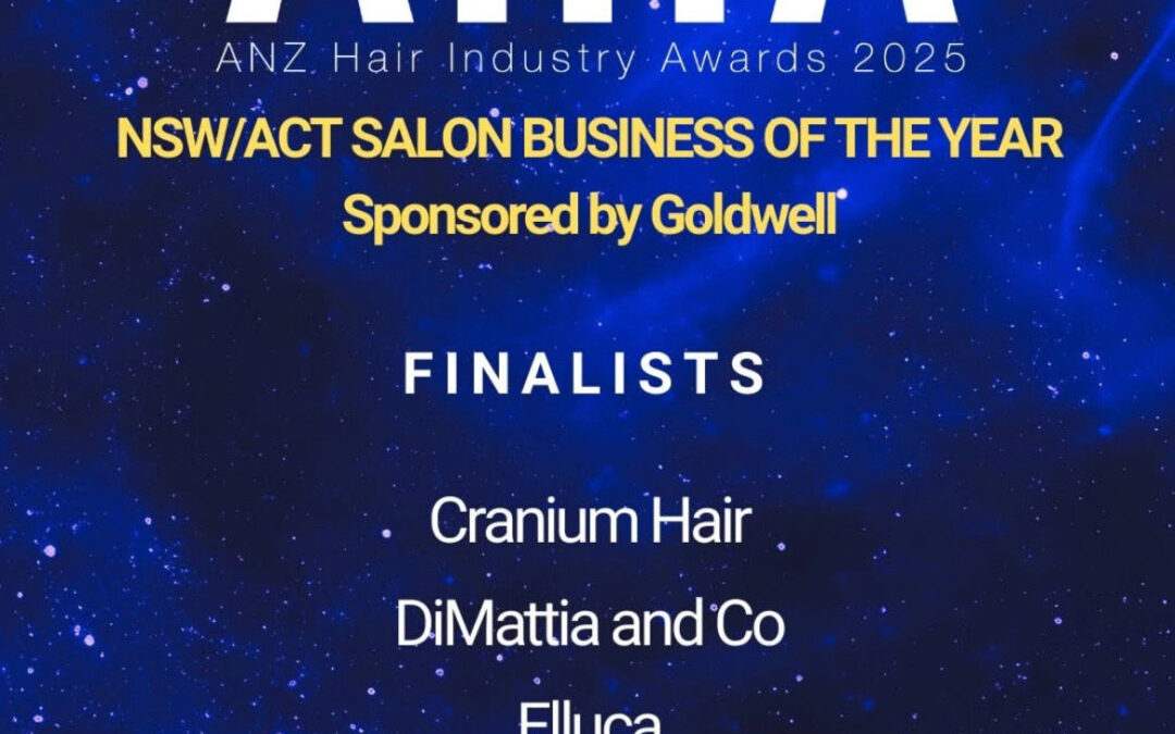Cranium Hair Honoured with Third Consecutive Nomination for NSW State Business Salon of the Year